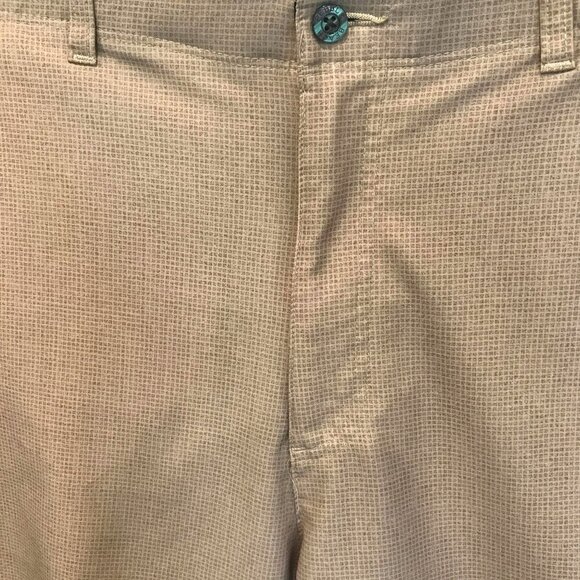 Pebble Beach Men's Flat Front Bermuda Golf Shorts Sz 40 in Tan Check Activewear - Picture 3 of 14